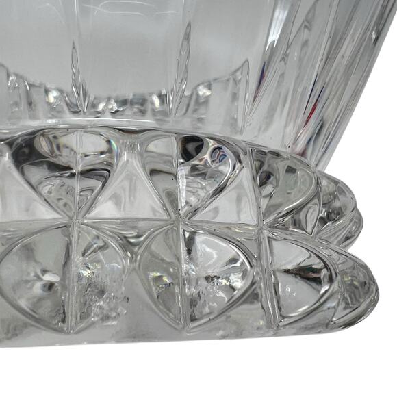 Rosenthal Heavy Lead Crystal Blossom Bowl Germany MCM 9.75" Centerpiece Signed - Picture 6 of 8